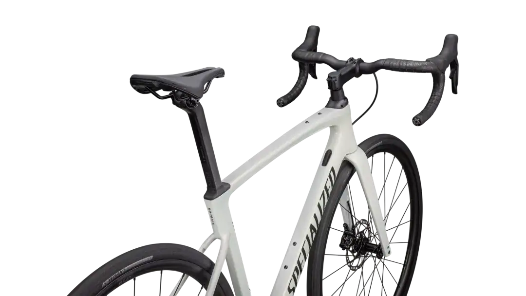 Specialized Roubaix SL8 Comp red ghost pearl over dune white/metallic obsidian - Image 6