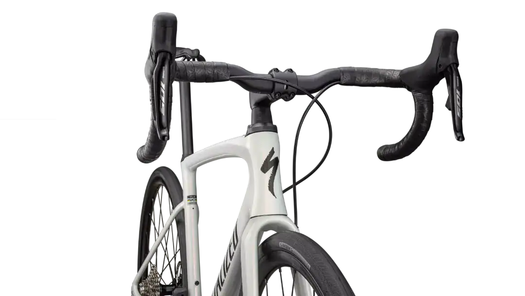 Specialized Roubaix SL8 Comp red ghost pearl over dune white/metallic obsidian - Image 7