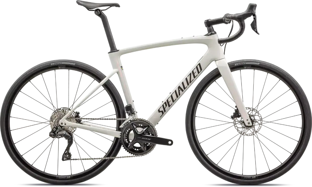 Specialized Roubaix SL8 Comp red ghost pearl over dune white/metallic obsidian - Image 3