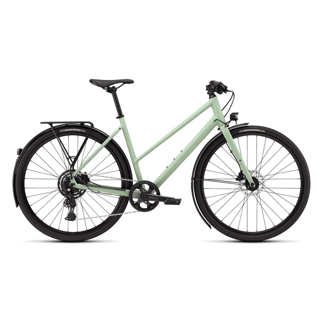 Specialized Sirrus X 2.0 Step-Through satin pistachio/dolomite metallic frost reflective