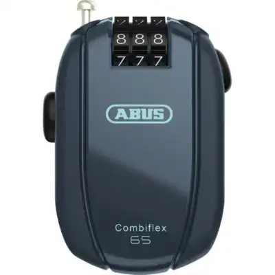 ABUS Combiflex 65 combination lock in dark blue with three-dial numeric code on top