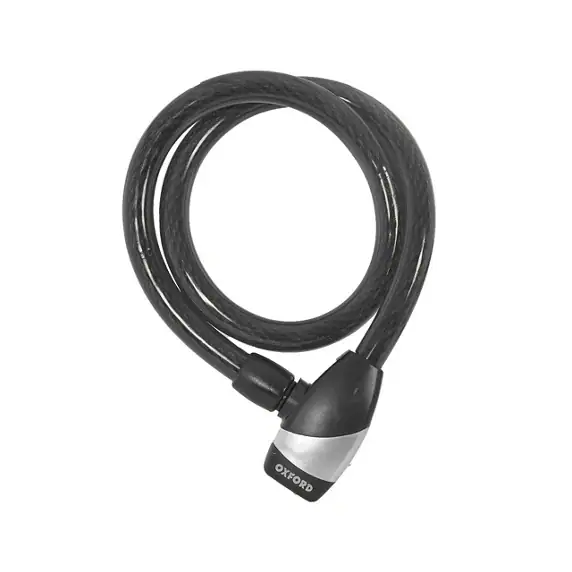 Oxford Hoop vaijerilukko 800mmx15mm musta